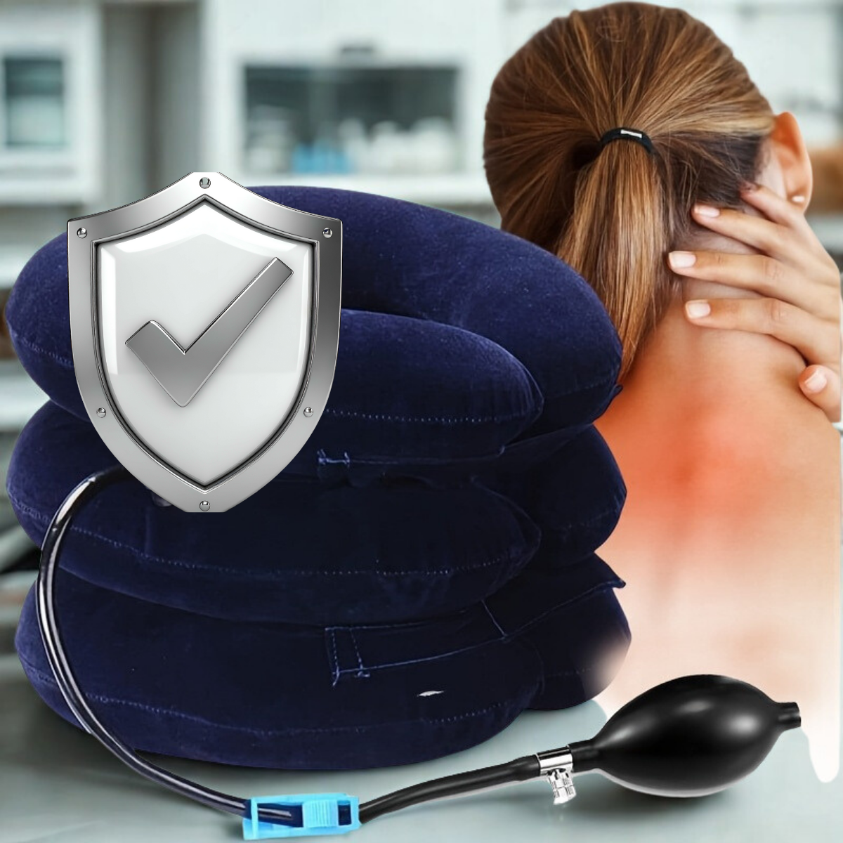 AlivioNeck - Almohadilla Cervical Inflable